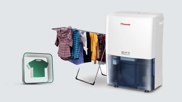 Inventor Eva II Pro EP3-WiFi16L Αφυγραντήρας με Ιονιστή και Wi-Fi 16lt: Υγιεινό στέγνωμα ρούχων