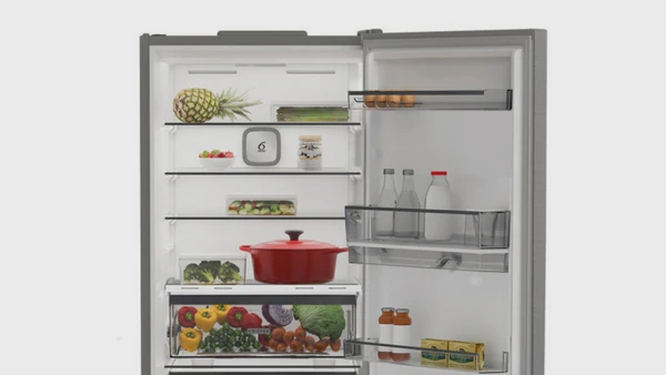 Whirlpool WHK2 6493W X4E Ψυγειοκαταψύκτης 490lt Υ192xΠ70xΒ74.5cm Inox: Τέλος στην απόψυξη με Total No Frost