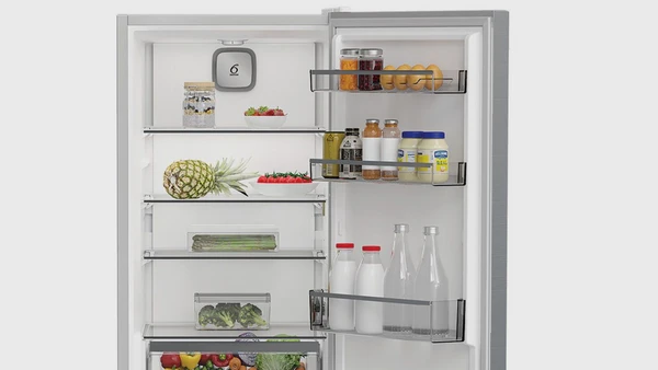 Whirlpool WHK25364XP4E1 Εντοιχιζόμενος Ψυγειοκαταψύκτης 316lt No Frost Υ186.5xΠ59.5xΒ66.3cm Inox: Μοντέρνα αισθητική με φινίρισμα Inox